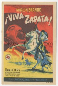4t1129 VIVA ZAPATA Spanish herald 1952 Marlon Brando, Jean Peters, Anthony Quinn, Soligo art!