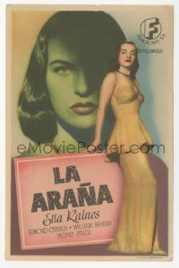 4t1134 WEB Spanish herald 1948 different image of sexy Ella Raines full-length & close up, film noir!