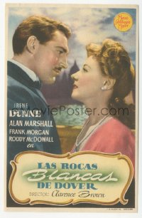 4t1137 WHITE CLIFFS OF DOVER Spanish herald 1944 romantic close up of Irene Dunne & Alan Marshal!