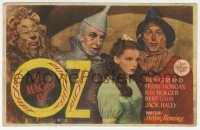 4t1141 WIZARD OF OZ 1pg Spanish herald 1945 Judy Garland, Jack Haley, Bert Lahr, Bolger, different!