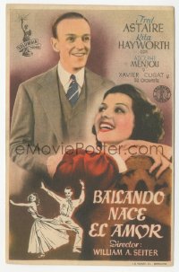 4t1148 YOU WERE NEVER LOVELIER Spanish herald 1946 different image of Fred Astaire & Rita Hayworth!
