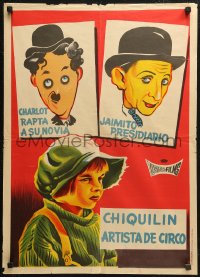 4t0006 JITNEY ELOPEMENT/SCAMPS & SCANDALS/CIRCUS DAYS Spanish 1964 different Chaplin, Coogan, rare!