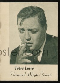 4t0705 CRACK-UP Danish program 1937 different images of test pilot Peter Lorre, very rare!