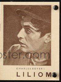 4t0784 LILIOM Danish program 1934 Charles Boyer in first version of Carousel, Fritz Lang directed!