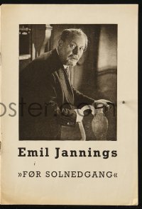 4t0824 RULER Danish program 1937 Emil Jannings in Nazi propaganda for state ownership of all, rare!