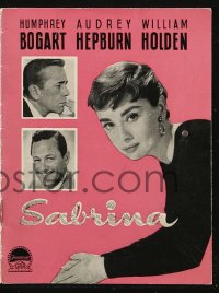 4t0825 SABRINA Danish program 1954 Audrey Hepburn, Humphrey Bogart, William Holden, Wilder, different