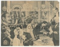 4t0900 CAFE METROPOLE 4pg Spanish herald 1941 Loretta Young, Tyrone Power & Adolphe Menjou arm-in-arm!