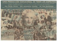4t1111 TOAST OF NEW YORK 4pg Spanish herald 1940 Frances Farmer, Cary Grant, Edward Arnold, Jack Oakie