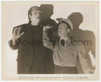 4w0942 ABBOTT & COSTELLO MEET FRANKENSTEIN 8.25x10 still 1948 c/u of Bud & monster Glenn Strange!