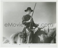4w1009 BILLY JACK 8.25x9.75 still R1981 great close up of Tom Laughlin with rifle on horseback!