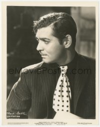 4w1056 CALL OF THE WILD 8x10.25 still 1935 great profile portrait of Clark Gable, Jack London!