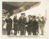 4w1062 CASABLANCA 8x10 still 1942 Conrad Veidt with Claude Rains by saluting Nazis under airplane!
