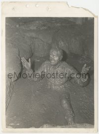 4w1068 CAUGHT IN THE DRAFT 8x11 key book still 1941 wacky image of Bob Hope covered in mud pit!