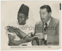 4w1076 CHARLIE CHAN IN EGYPT 8.25x10 still 1935 Warner Oland gets a clue from Stepin Fetchit!