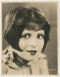 4w1085 CLARA BOW 7.5x9.75 still 1920s great head & shoulders portrait with bobbed haircut!