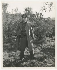 4w1135 DESPERATE JOURNEY 8.25x10 still 1942 full-length Raymond Massey as a Nazi officer outdoors!