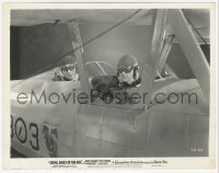 4w1139 DEVIL DOGS OF THE AIR 8x10.25 still 1935 c/u of pilot James Cagney & Pat O'Brien in airplane!