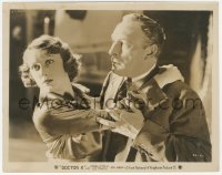 4w1150 DOCTOR X 8x10.25 still 1932 close up of Lionel Atwill holding scared Fay Wray, Curtiz!