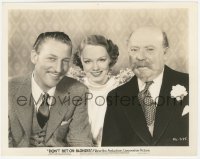 4w1156 DON'T BET ON BLONDES 8x10.25 still 1935 Claire Dodd between Warren William & Guy Kibbee!