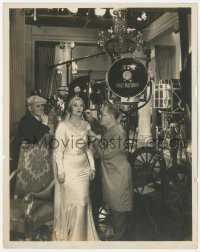 4w1160 DOROTHY MACKAILL 8x10.25 still 1930s getting makeup done by Max Factor between scenes!