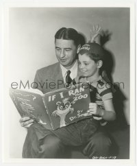 4w0936 5000 FINGERS OF DR. T candid 8x10 still 1953 Dr. Seuss reads If I Ran the Zoo to Tommy Rettig!