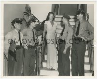 4w1582 RITA HAYWORTH 8x10 still 1940s the sexy female star with four Brinks security guards!