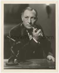 4w1614 SECRET OF MADAME BLANCHE 8x10 still 1933 Lionel Atwill smoking pipe at desk, working title!