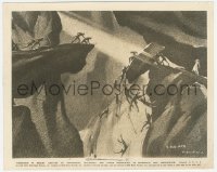 4w1623 SHE 8x10.25 still 1935 cool art of dramatic fight scene on dangerous mountainside!