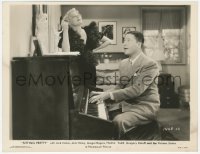 4w1639 SITTING PRETTY 8x10.25 still 1933 Jack Oakie plays the piano for sexy blonde Thelma Todd!