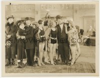 4w1677 SUGAR DADDIES 8x10.25 still 1927 Stan Laurel & Oliver Hardy surrounded by pretty women, rare!
