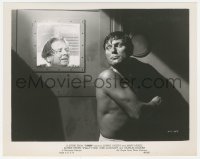 4w1685 T-MEN 8x10 still 1948 Anthony Mann, Wallace Ford watches Charles McGraw sabotage sauna!