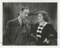 4w1708 THIRD FINGER LEFT HAND 8.25x10 still 1940 Myrna Loy & Melvyn Douglas staring at each other!