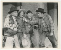4w1712 THREE TROUBLEDOERS 8.25x10 still 1946 Three Stooges Moe, Larry & Curly by Martin, rare!