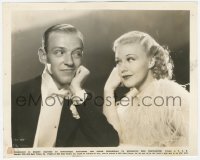 4w1721 TOP HAT 8.25x10.25 still 1935 portrait of Fred Astaire & Ginger Rogers staring at each other!