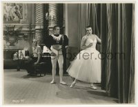 4w1564 RED SHOES English 7.75x9.75 still 1948 ballerina Tcherina by curtain, Powell & Pressburger