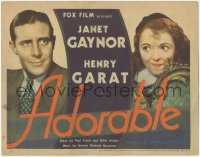 4w0030 ADORABLE TC 1933 Princess Janet Gaynor pretends to be poor, Dieterle & Wilder, ultra rare!