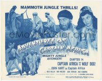 4w0032 ADVENTURES OF CAPTAIN AFRICA chapter 14 TC 1955 John Hart, Captain Africa and the Wolf Dog!