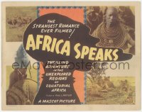 4w0035 AFRICA SPEAKS TC R1930s cool images of lions & natives, the strangest romance ever filmed!