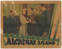 4w0363 ALCATRAZ ISLAND LC 1937 Ann Sheridan, John Litel & others look at baddie Ben Welden!