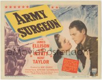 4w0044 ARMY SURGEON TC 1942 James Ellison & Kent Taylor with pretty nurse Jane Wyatt in World War I