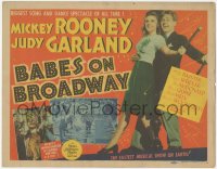 4w0045 BABES ON BROADWAY TC 1941 great full-length image of Mickey Rooney dancing with Judy Garland!