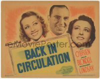 4w0046 BACK IN CIRCULATION TC 1937 Joan Blondell, Pat O'Brien & Margaret Lindsay smiling portraits!