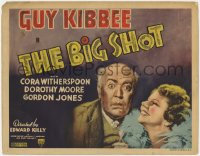 4w0054 BIG SHOT TC 1937 art of Cora Witherspoon smiling at scared Guy Kibbee, ultra rare!