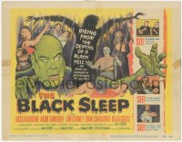 4w0060 BLACK SLEEP TC 1956 Lon Chaney Jr., Bela Lugosi, Tor Johnson, terror-drug wakes the dead!