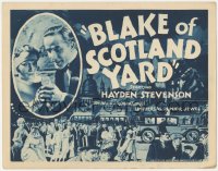 4w0061 BLAKE OF SCOTLAND YARD TC 1927 Sherlock Holmes-like detective sci-fi fantasy serial, rare!
