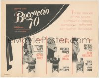 4w0064 BOCCACCIO '70 TC 1962 sexy Loren, Ekberg & Schneider directed by Fellini, De Sica & Visconti!