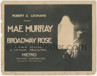 4w0069 BROADWAY ROSE TC 1922 country girl Mae Murray becomes a Broadway dancing star, rare!