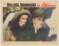 4w0414 BULLDOG DRUMMOND IN AFRICA LC 1938 c/u of John Howard in pith helmet with Heather Angel!