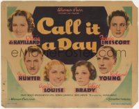 4w0075 CALL IT A DAY TC 1937 Olivia de Havilland, Ian Hunter, Anita Louise, Brady, Young, Inescort