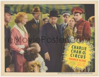 4w0081 CHARLIE CHAN AT THE CIRCUS TC 1936 Asian Warner Oland stares at little people, very rare!